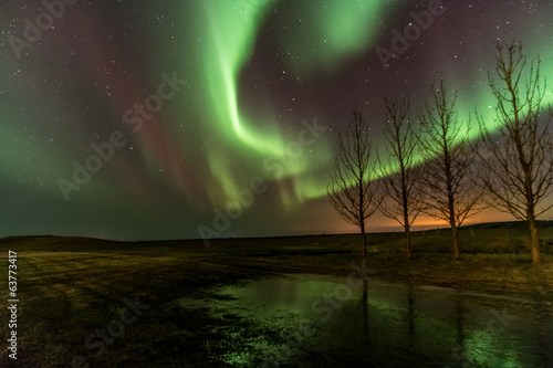 Fototapeta norwegia kanada noc sztorm