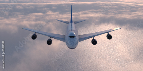Fotoroleta lotnictwo samolot kokpit niebo airliner