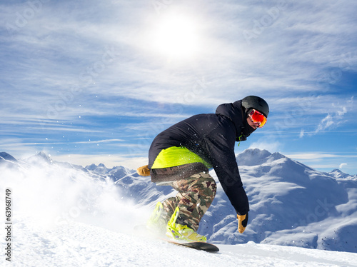 Obraz na płótnie sport chłopiec snowboard