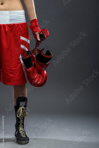 Naklejka kick-boxing ludzie sport