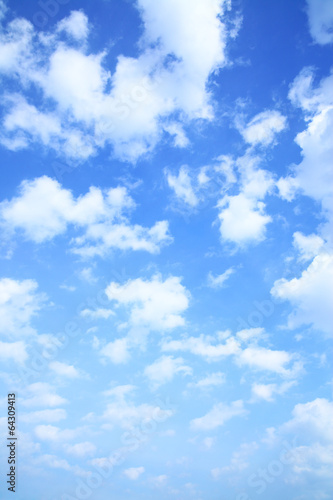 Plakat błękitne niebo piękny lato natura
