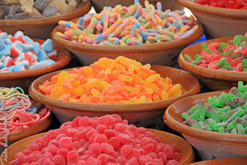 Naklejka rynek dzieci jedzenie niedźwiedź kolorowy