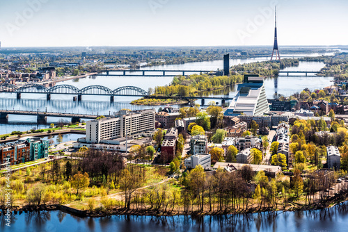 Obraz na płótnie krajobraz łotwa lato miasto