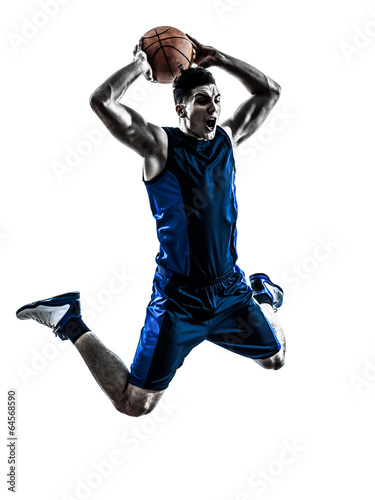 Fotoroleta sport koszykówka mężczyzna ludzie cień