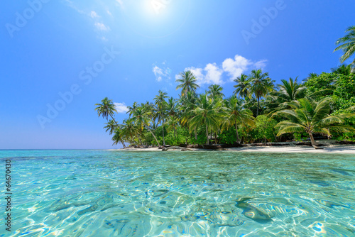 Plakat malediwy raj morze natura woda