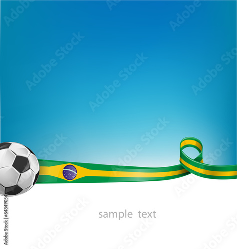 Fotoroleta filiżanka brazylia piłka nożna