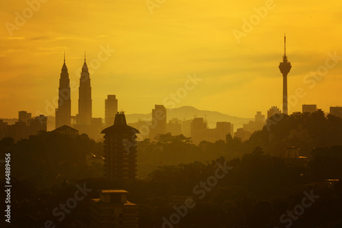 Fotoroleta miejski drapacz krajobraz wieża azja
