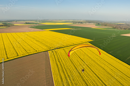 Fotoroleta pole krajobraz francja 91 zdjęcie lotnicze