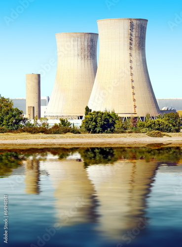 Fototapeta architektura woda wieża jądrowej awaria