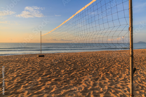 Fotoroleta morze słońce siatkówka sport