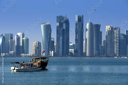 Obraz na płótnie drapacz arabian wieża nowoczesny zatoka