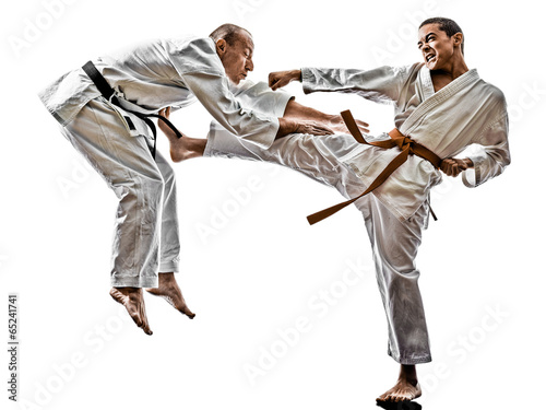 Plakat sport sztuki walki mężczyzna