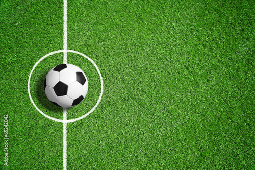 Obraz na płótnie piłka nożna piłka pole trawa