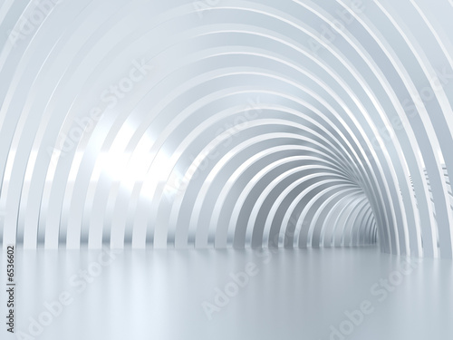 Fototapeta Biały tunel
