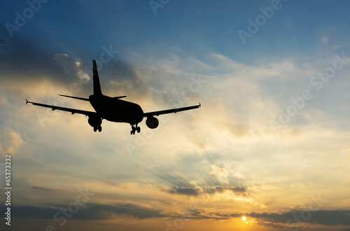Obraz na płótnie stary niebo samolot ludzie