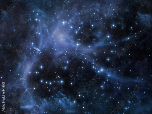 Obraz na płótnie kosmos noc mgławica