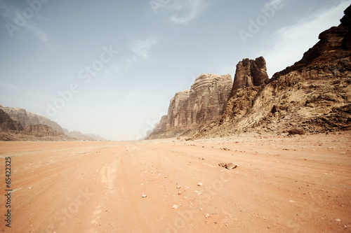 Naklejka krajobraz pustynia słońce panorama góra