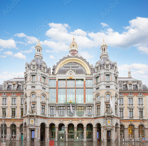 Naklejka europa transport belgia architektura stary