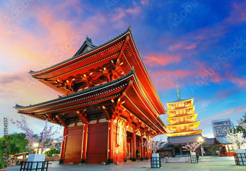 Fotoroleta azjatycki stary wieża japoński