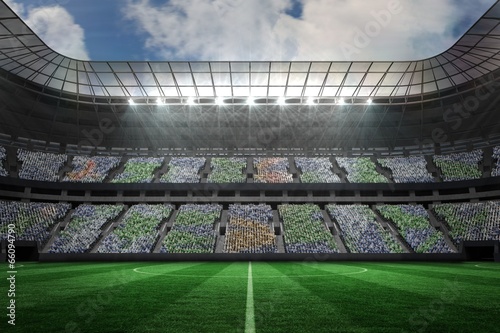 Plakat niebo sport filiżanka piłka nożna stadion