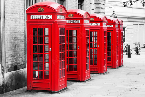 Fototapeta budka telefoniczna anglia londyn miasto europa