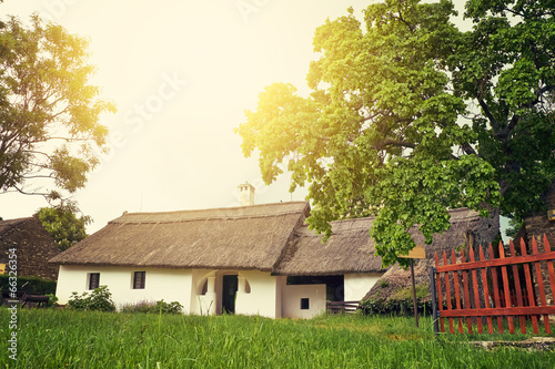 Obraz na płótnie trawa wioska wiejski