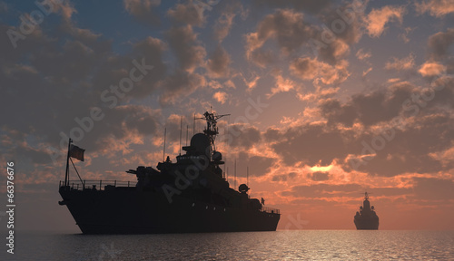 Fototapeta morze wojskowy woda