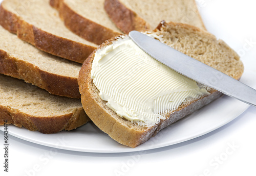 Fotoroleta rozprzestrzeniania chleb margaryna