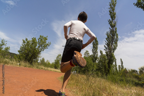 Fotoroleta lekkoatletka sport jogging fitness natura