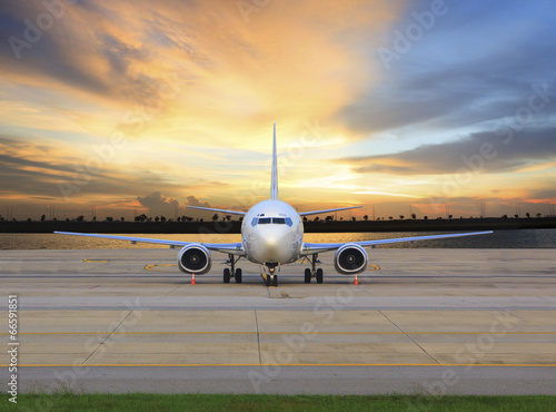 Obraz na płótnie airliner transport lotnictwo