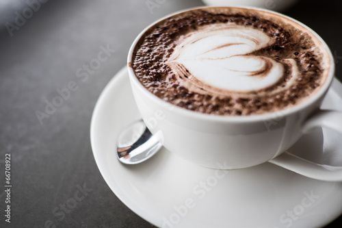 Obraz na płótnie kubek expresso filiżanka kawa serce