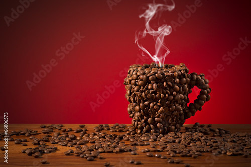 Naklejka expresso czarna kawa mokka