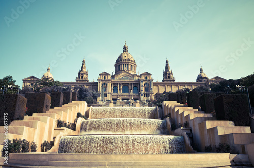 Fototapeta pałac hiszpania fontanna