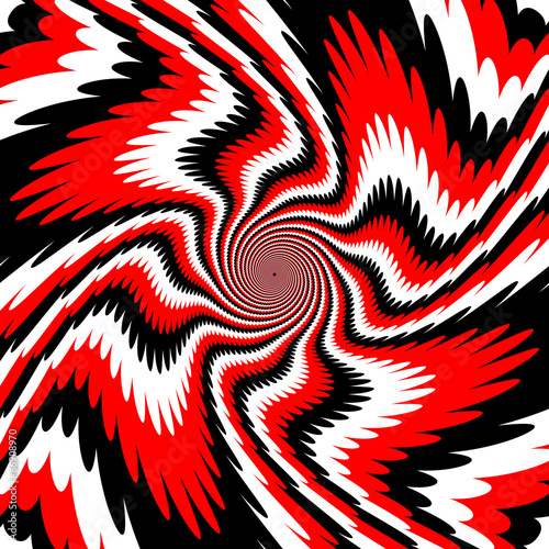 Plakat abstrakcja ruch fala spirala nowoczesny