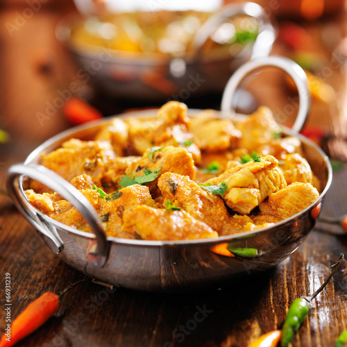 Plakat pieprz jedzenie indyjski kurczak posiłek