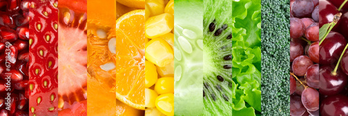 Plakat owoc witamina warzywo