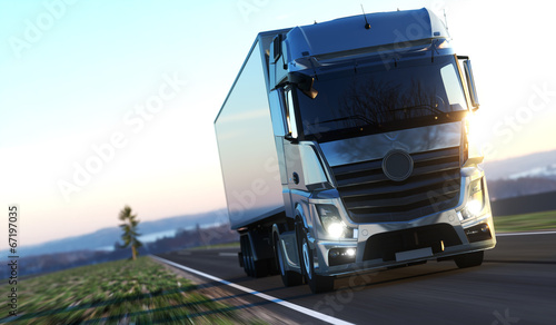 Obraz na płótnie ciężarówka ekspresowy narodowy przywóz biznes