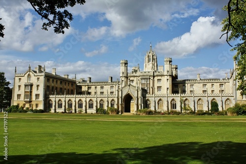 Naklejka obraz krajobraz architektura anglia college