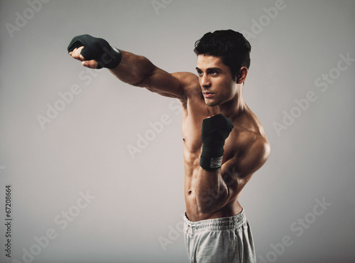 Plakat ciało kick-boxing sport zdrowy boks