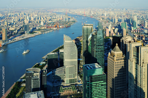 Fotoroleta panoramiczny drapacz architektura miejski chiny
