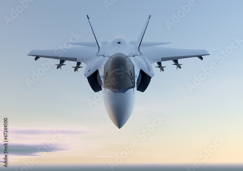 Fototapeta niebo wojskowy odrzutowiec samolot
