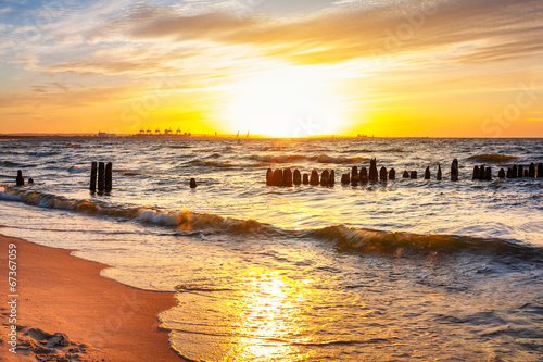 Fototapeta europa plaża morze północ gdańsk