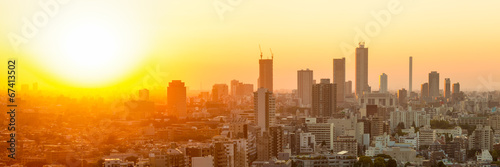 Obraz na płótnie tokio panorama metropolia
