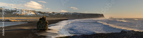 Fotoroleta klif zatoka bazalt plaża