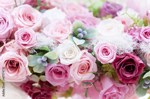 Naklejka kwiat bukiet małżeństwo pełny rose