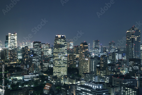 Naklejka wieża azjatycki noc londyn japonia