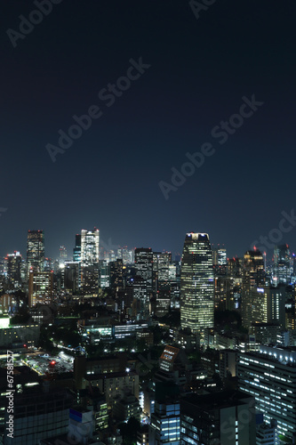 Obraz na płótnie metropolia nowoczesny londyn japoński panorama