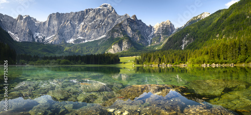 Obraz na płótnie alpy góra jezioro 