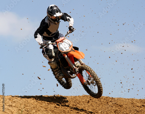 Fotoroleta sport motocross rower motocyklista motorsport