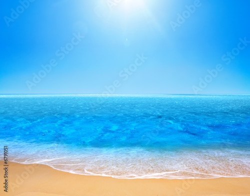 Plakat woda pejzaż niebo plaża australia